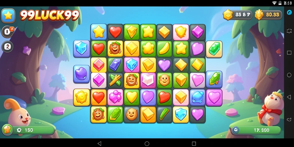 Tangkapan layar gameplay dari 99LUCK99 dengan suasana permainan yang ceria.