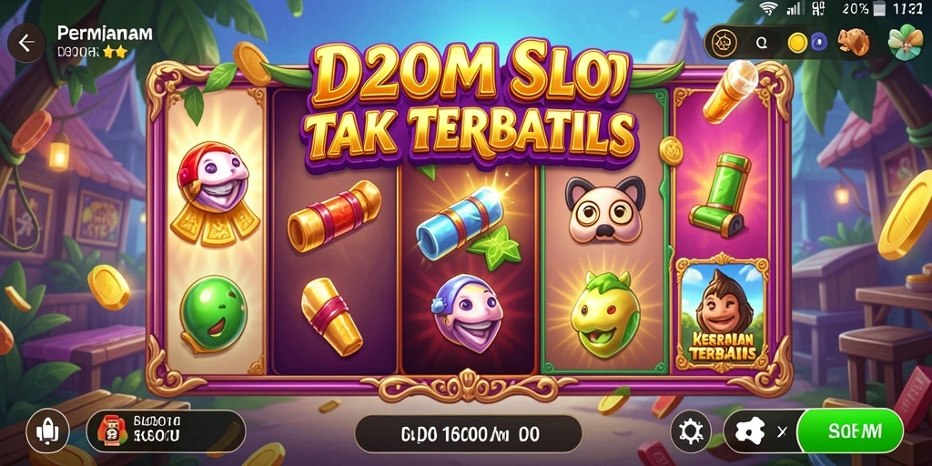 Tampilan gameplay D200M yang menarik dan penuh warna.