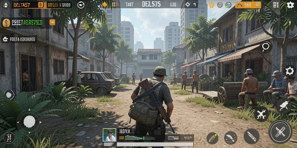 Screenshot DELTA575 menampilkan gameplay simulasi yang menarik.