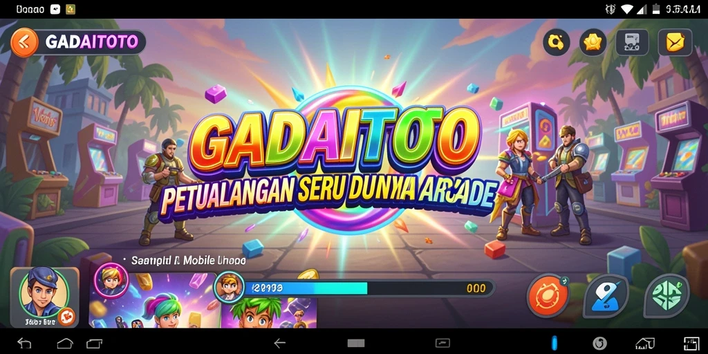 Tampilan gameplay seru dari GADAITOTO yang menunjukkan karakter dalam aksi.
