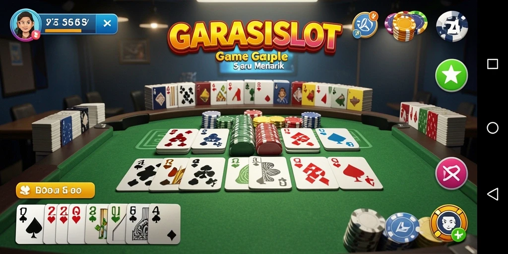 Tampilan gameplay menarik dan seru dalam permainan Gaple.