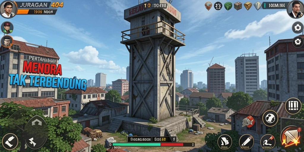 Gameplay menara pertahanan yang mendebarkan dan strategis.