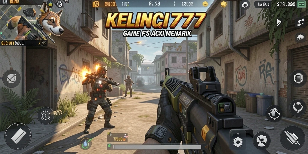 Tangkapan layar gameplay KELINCI777 dengan aksi seru FPS.