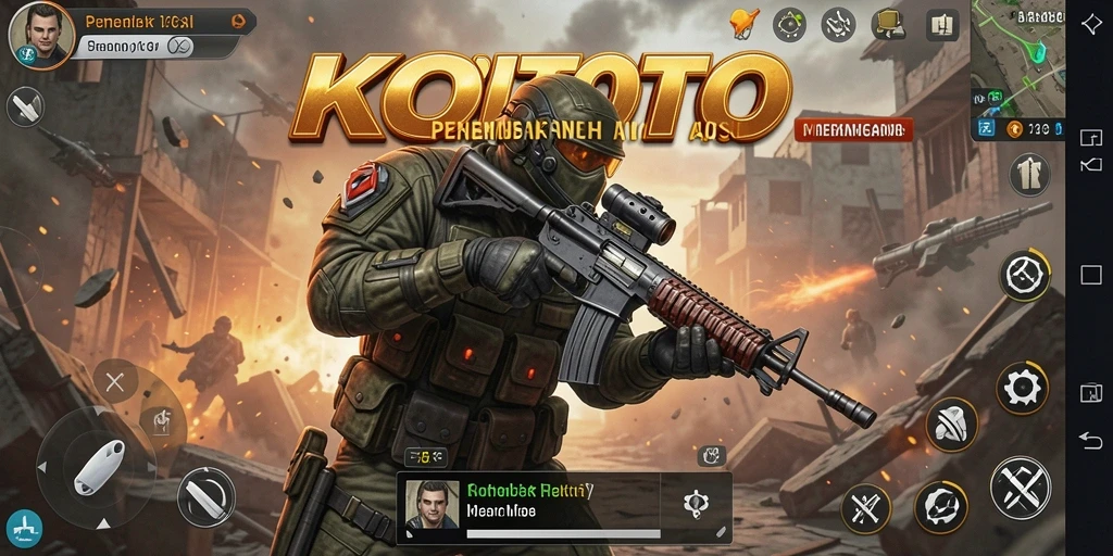 Screenshot menampilkan aksinya dalam KOITOTO dengan grafis memukau.