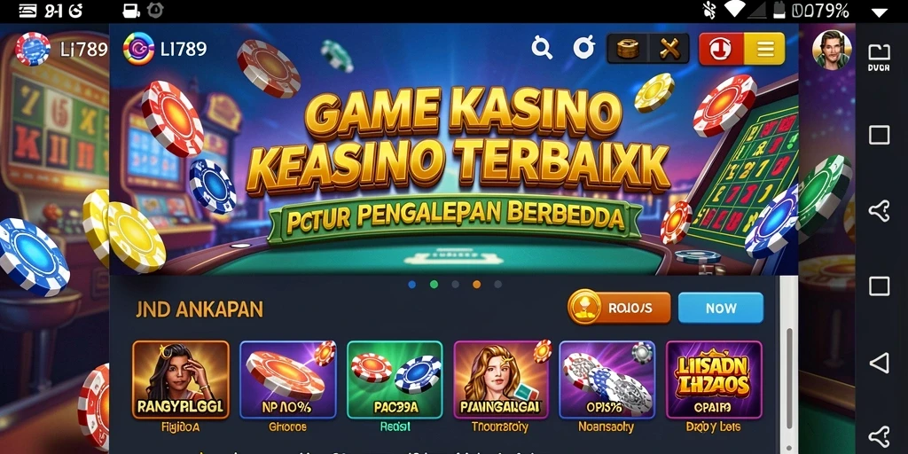 Screenshot gameplay <strong>LI789</strong> menampilkan suasana Kasino yang menarik dan menegangkan.