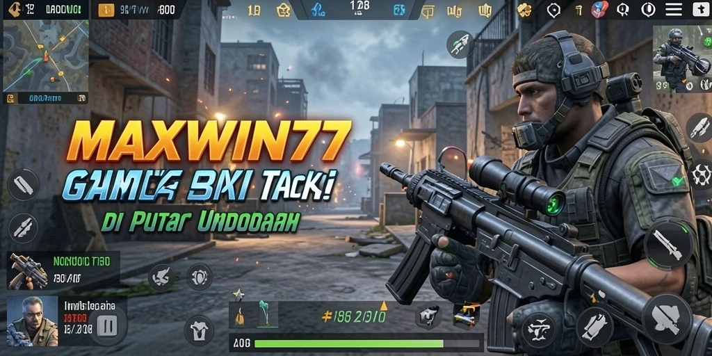 Screenshot gameplay <strong>MAXWIN77</strong> menampilkan aksi tembak-menembak yang seru dan mendebarkan.