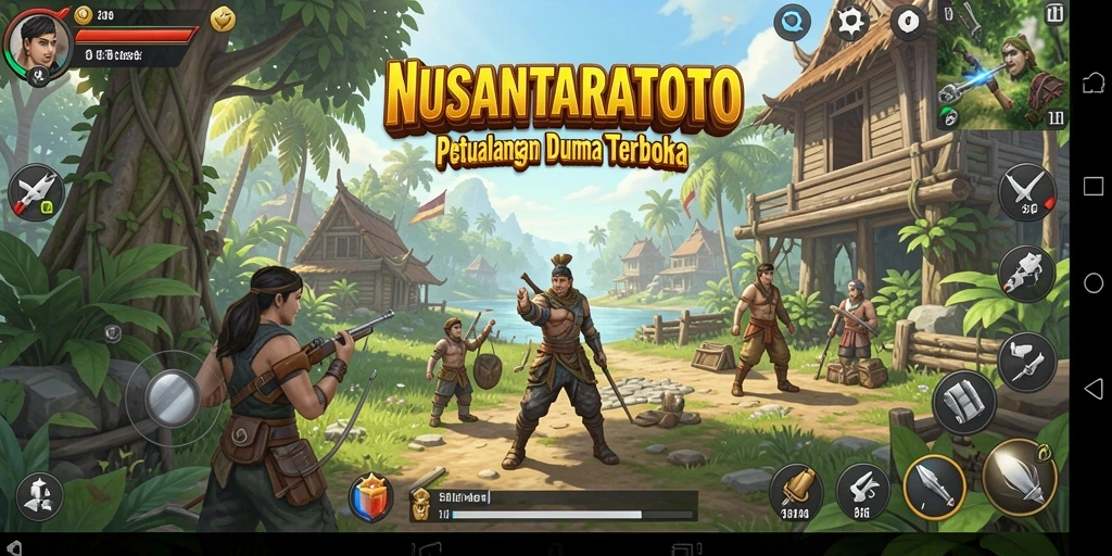 Tampilan menakjubkan dari gameplay NUSANTARATOTO di dunia terbuka.