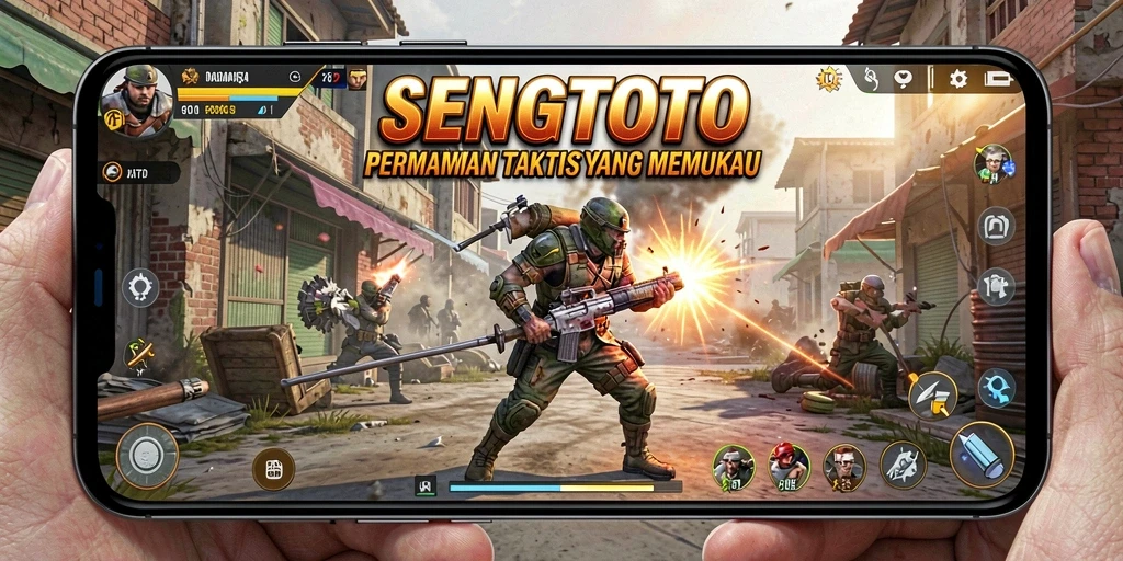 Tampilan menegangkan dari gameplay <strong>SENGTOTO</strong> di medan pertempuran.