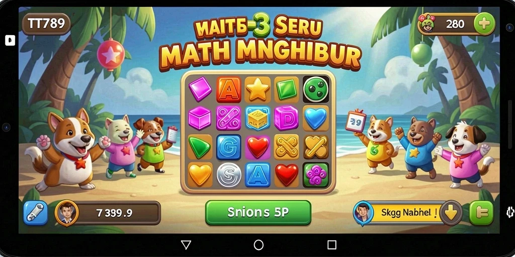 Gameplay seru dengan puzzle Match-3 yang menantang!