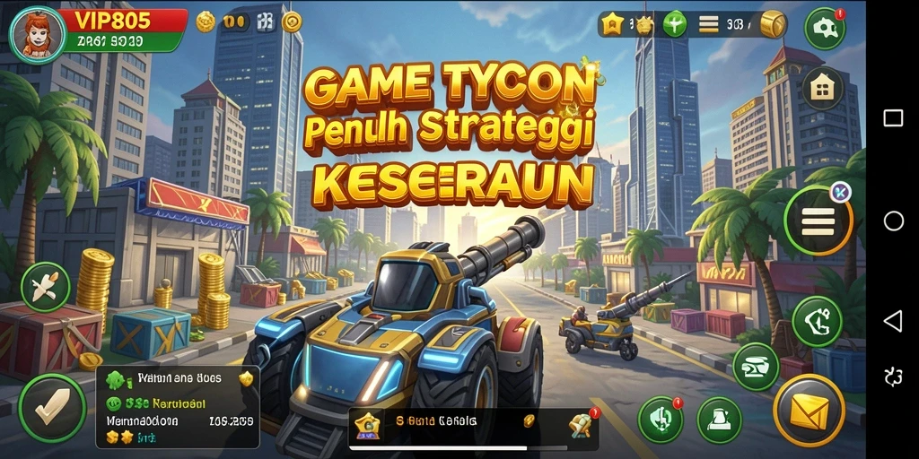 Gameplay seru yang menantang pemain dalam membangun bisnis.