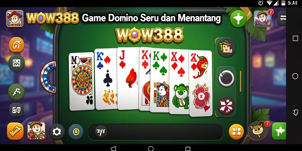 Tampilan menarik dari gameplay Domino yang memikat dan penuh tantangan.