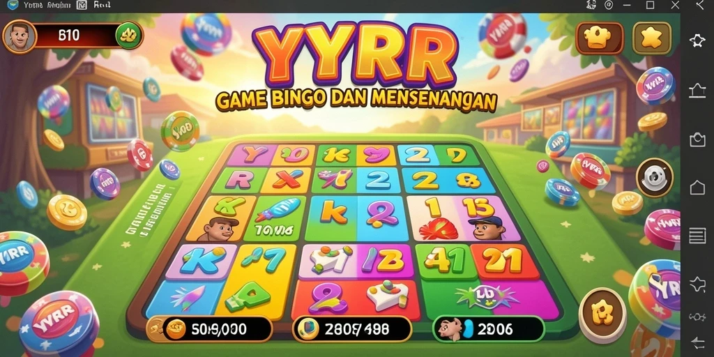 Tampilan gameplay seru di YYRR dengan suasana Bingo yang mengasyikkan.